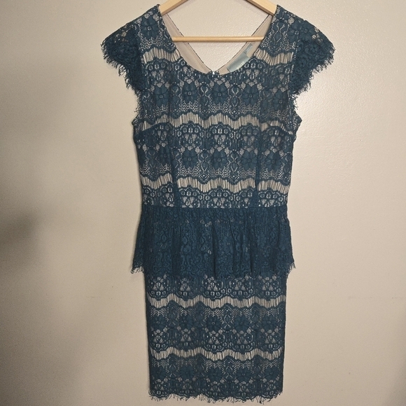 Anthropologie Dresses & Skirts - Anthropologie Maeve Sheath Tiered Elsa Peplum Dress